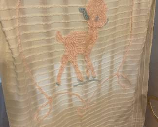 Vintage baby chenille spread 