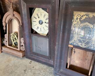 Antique clock parts