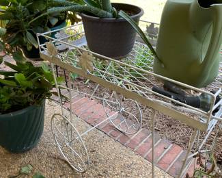 Metal flower cart