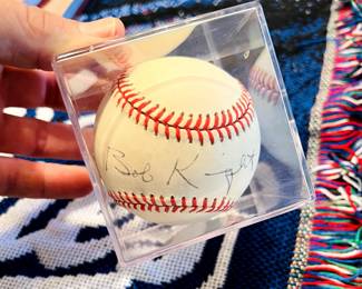 Signed Baseball by Bobby Knight