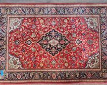 Fantastic Vintage Persian Hand Knotted Wool Area Rug Multi Colored
