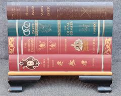 Vintage Faux Book End Side Table Hinged Top
