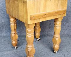 Vintage Butcher Block Table
