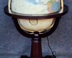 12" Heirloom Lighted Globe by Replogle on Stand "The Annapolis" Explorers Collection Limited Edition 432/500
