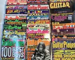 50+ Vintage 90s Guitar Player Magazines - Eddie Van Halen, AC DC, ZZ Top, Red Hot Chili Peppers, Slash, Blues Traveler, Smashing Pumpkins, Robert Cray, John Lennon, Les Paul, Randy Rhoads, Robert Johnson, etc etc!!
