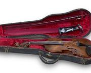 Antique German Jacobus Stainer 4/4 Violin w/ Bow And Wooden Case
