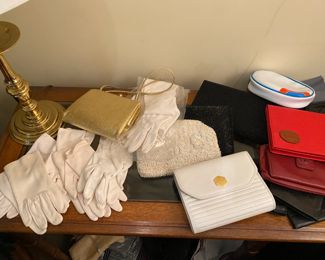 Vintage Women's Gloves, purses, scarves