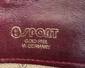 Gold Pfeil W Germany Sport tag for purse