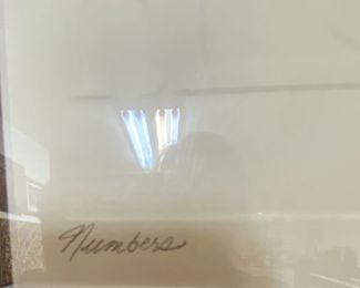 Numbers art signed