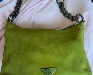 Prada handbag suede 