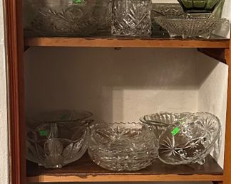 Clear Glassware- Pitchers, Glasses, Trays, Bowls, Plates, Dishes