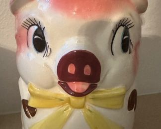 Lefton Pig Cookie Jar 989