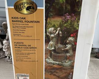 Hampton Bay Kids Oak Barrel Fountain