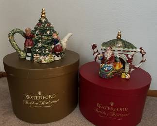 Waterford Holiday Heirlooms teapots
1st & 2nd edition