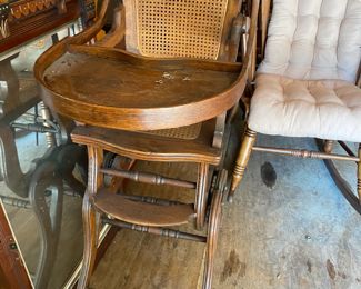 Antique Oak high chair