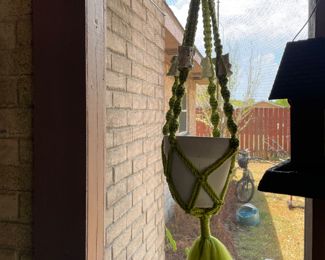 Boho Macrame plant hanger 