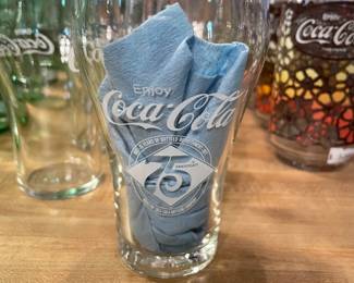 Coca-Cola 75th Anniversary Glasses Set or individual
