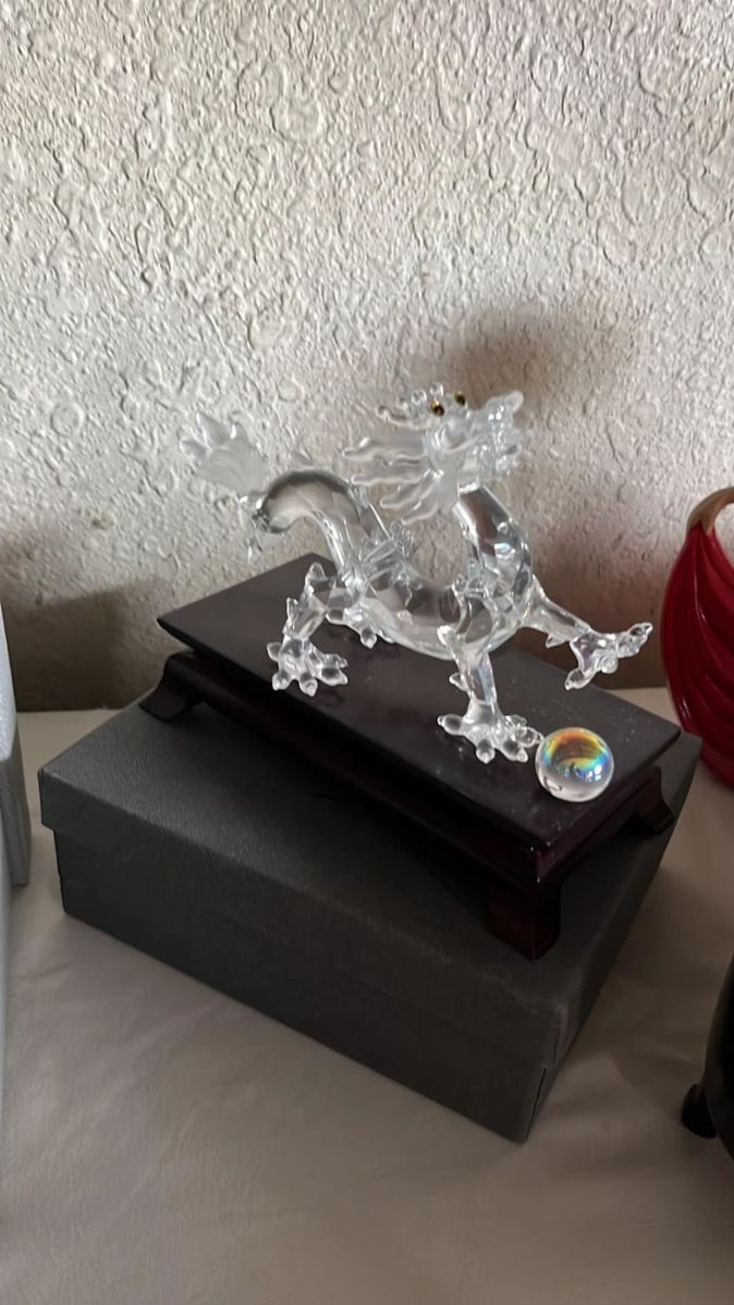 Swarovski Crystal Dragon Silver Crystal Zodiac Fables & Fairy Tales 