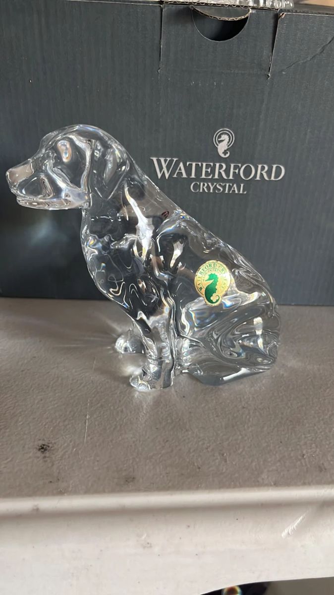 Waterford Crystal Dog Figurine Labrador