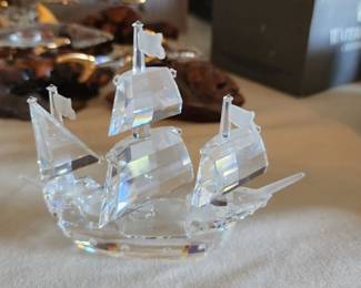 Swarovski Crystal Figurine SANTA MARIA SHIP 