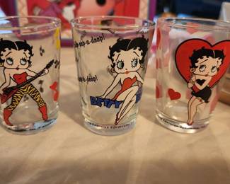 Betty Boop Shot Glasses