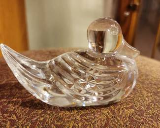 Waterford Lead Crystal Mallard Duck