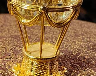 Swarovski Trimlite Giftware Gold Hot Air Balloon