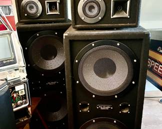 LARGE PAIR VINTAGE ‘PRO STUDIO’ FLOOR MODEL SPEAKERS