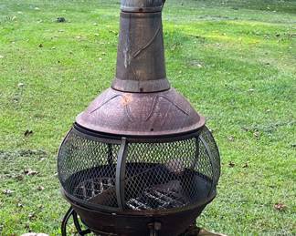 WOOD BURNING CHIMINEA, OUTDOOR FIREPLACE, PATIO HEATER