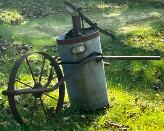 ANTIQUE OUTDOOR FARMING IMPLEMENT