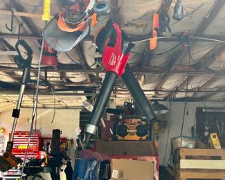 LOTS OF YARD EQUIPMENT / TOOLS AND OTHER TOOLS