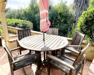 Patio Furniture Set with Umbrella 