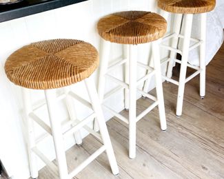 Raffia Barstools