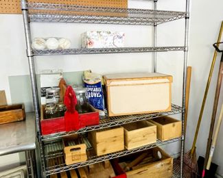 Metal Storage Shelves on Casters