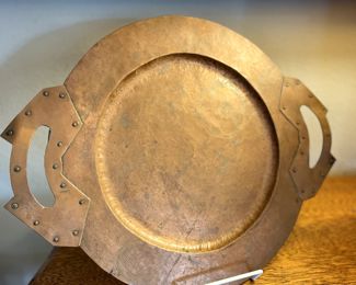 Copper Decorative Serving Platter