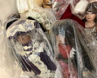 Vintage Porcelain Black & White Dolls - Marvelous In McKinney Estate Sale www.contemporarycurrent.com