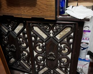 Vintage Cabinet with Velvet accents