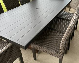 Patio table with 8 chairs