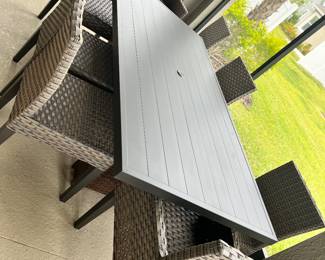 Patio table with 8 chairs