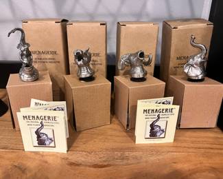 Menagerie wine toppers