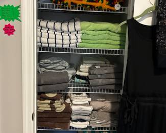 Lots of towels and linens