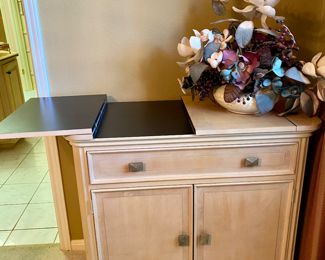 Nice small side buffet by Universal Furniture Company, top opens on both sides  $765.00