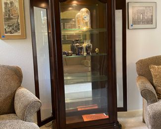 Whalen Wynter Hall Curio Cabinet, three way light system, Tuscan Design  $995
