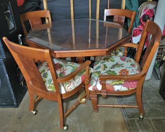 Dining table and chairs