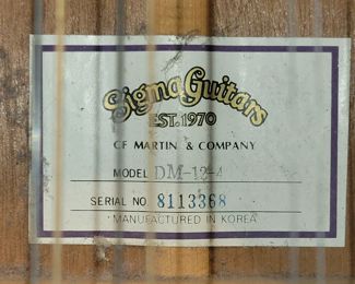 Sigma 12 string guitar