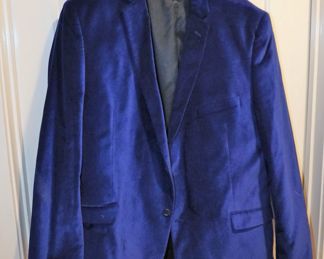 Blue velvet jacket