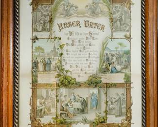 Antique Lords' Prayer in German
