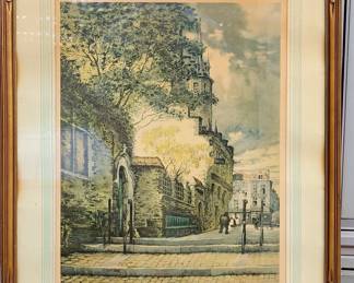 European signed print