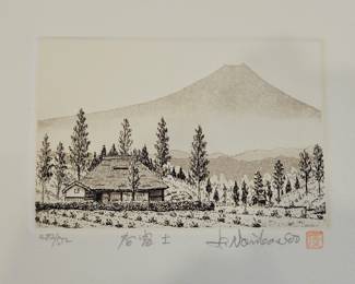 Japanese wood block print