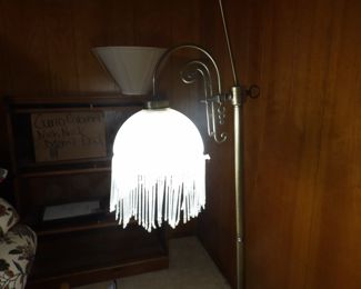 Vintage antique beaded lamp